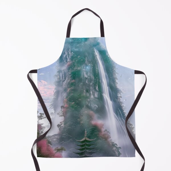 Item preview, Mystic Mountains and Cranes - Chinese Landscape Art designed and sold by Piotrek0001.