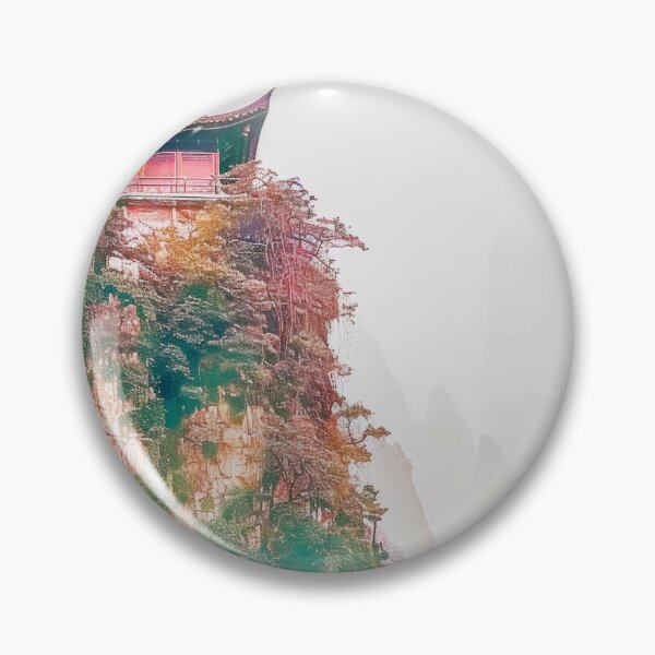 Item preview, Mystic Mountains and Cranes - Chinese Landscape Art designed and sold by Piotrek0001.