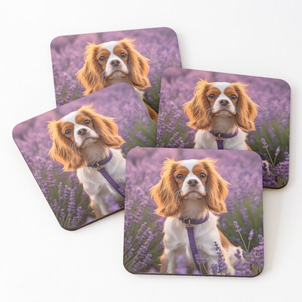 Item preview, Lavender Blooms With Cute Cavalier designed and sold by Cute-Cuddles.