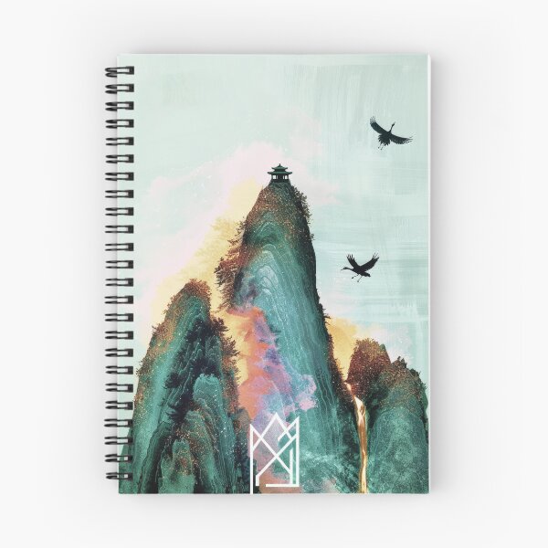 Item preview, Mystic Mountains and Cranes - Chinese Landscape Art designed and sold by Piotrek0001.