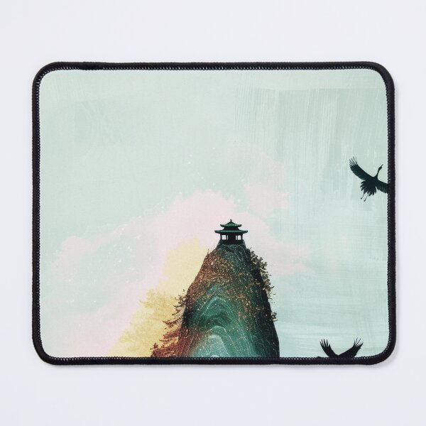 Item preview, Mystic Mountains and Cranes - Chinese Landscape Art designed and sold by Piotrek0001.