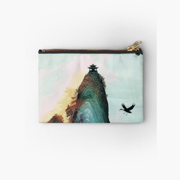 Item preview, Mystic Mountains and Cranes - Chinese Landscape Art designed and sold by Piotrek0001.