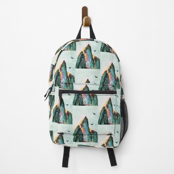 Item preview, Mystic Mountains and Cranes - Chinese Landscape Art designed and sold by Piotrek0001.