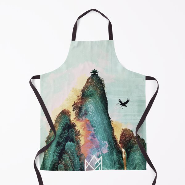 Item preview, Mystic Mountains and Cranes - Chinese Landscape Art designed and sold by Piotrek0001.