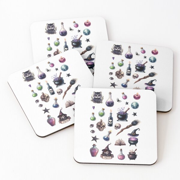 Item preview, Witch’s Potion and Spellcraft Sticker Set designed and sold by FlowerMyLove.