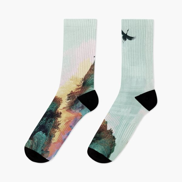Item preview, Mystic Mountains and Cranes - Chinese Landscape Art designed and sold by Piotrek0001.