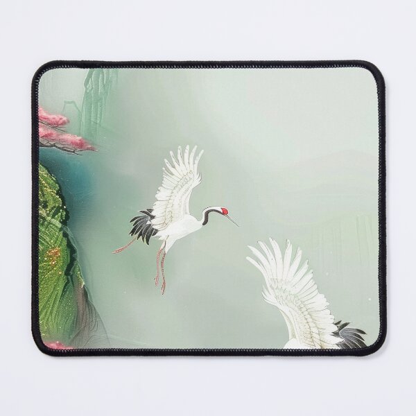 Item preview, Mystic Mountains and Cranes - Chinese Landscape Art designed and sold by Piotrek0001.