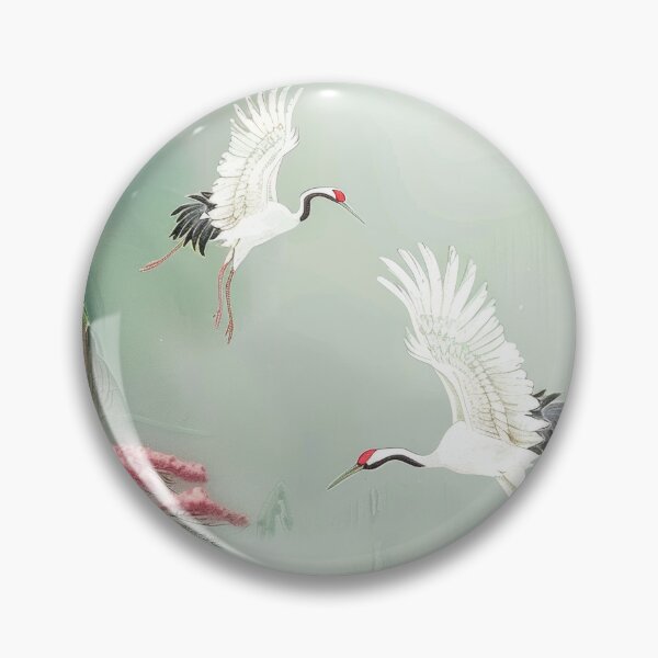 Item preview, Mystic Mountains and Cranes - Chinese Landscape Art designed and sold by Piotrek0001.