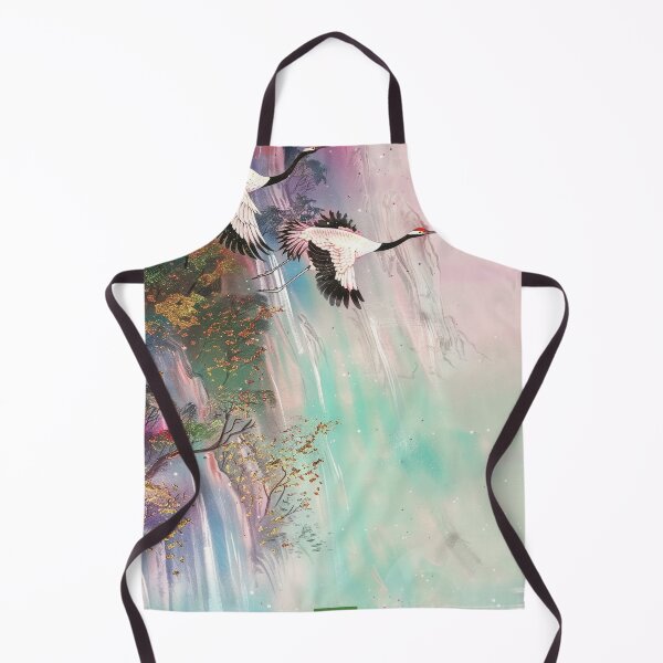 Item preview, Mystic Mountains and Cranes - Chinese Landscape Art designed and sold by Piotrek0001.