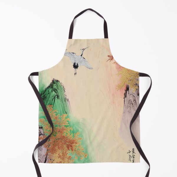 Item preview, Mystic Mountains and Cranes - Chinese Landscape Art designed and sold by Piotrek0001.