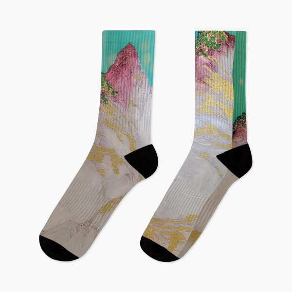 Item preview, Mystic Mountains and Cranes - Chinese Landscape Art designed and sold by Piotrek0001.