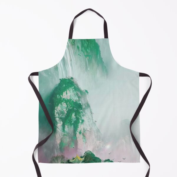 Item preview, Mystic Mountains and Cranes - Chinese Landscape Art designed and sold by Piotrek0001.