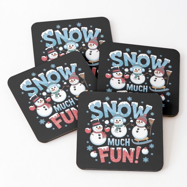 Item preview, SNOW MUCH FUN! Christmas Snowmen Winter Activities Design designed and sold by Rio77 Styles.
