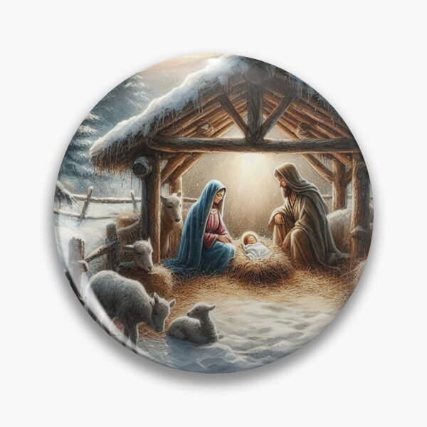 Item preview, winter nativity setting designed and sold by Dominika Farkašová.