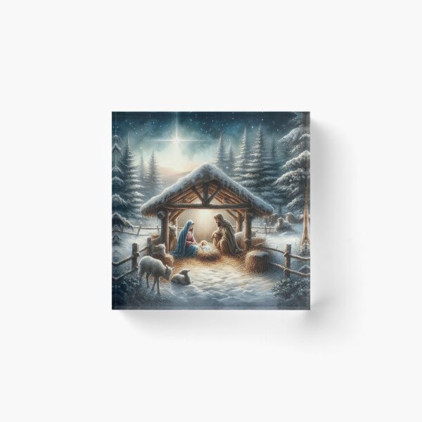 Item preview, winter nativity setting designed and sold by Dominika Farkašová.