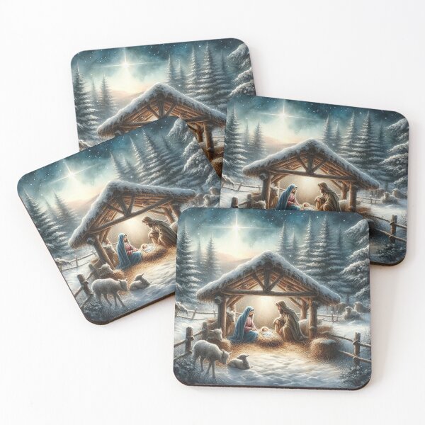 Item preview, winter nativity setting designed and sold by Dominika Farkašová.