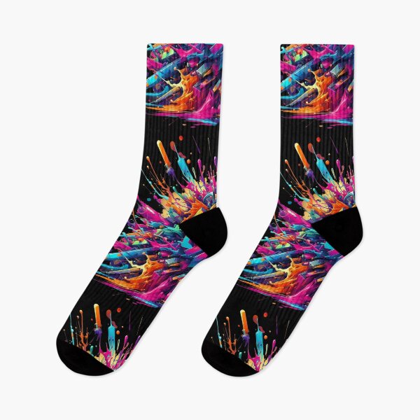 Item preview, Colorful Abstract Graffiti Art Print designed and sold by HeeShirt.
