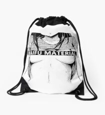 Waifu Material - Anime Drawstring Bag