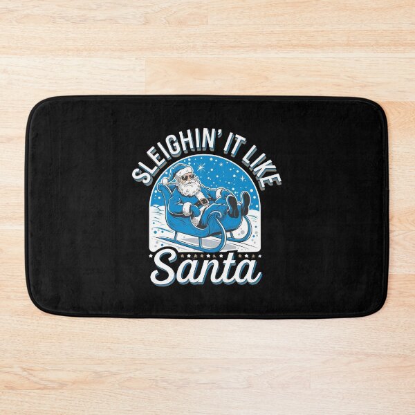 Item preview, Sleighin' It Like Santa: Blue and White Christmas Design designed and sold by Rio77 Styles.