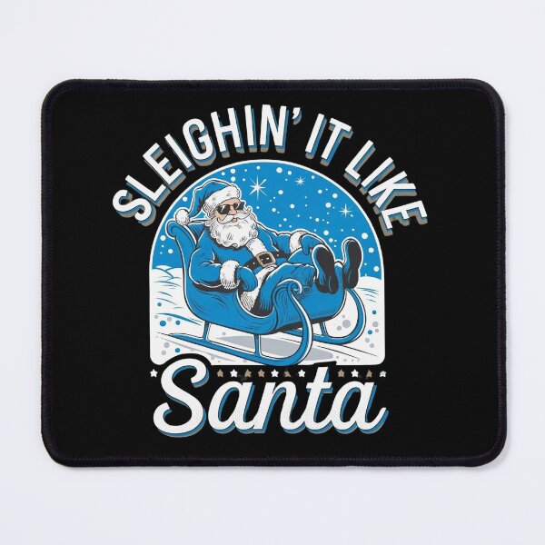 Item preview, Sleighin' It Like Santa: Blue and White Christmas Design designed and sold by Rio77 Styles.