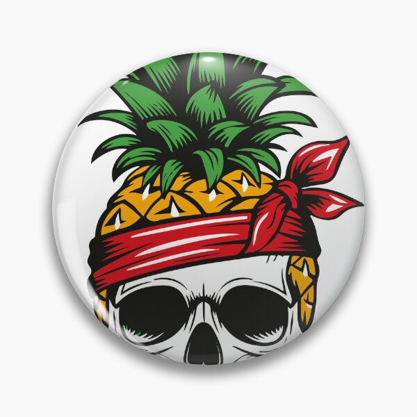 Item preview, Pineapple Skull Aloha Beaches Hawaiian Hawaii Goth Summer designed and sold by Easy-Logo.