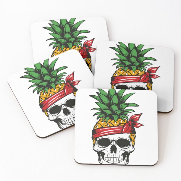 Item preview, Pineapple Skull Aloha Beaches Hawaiian Hawaii Goth Summer designed and sold by Easy-Logo.