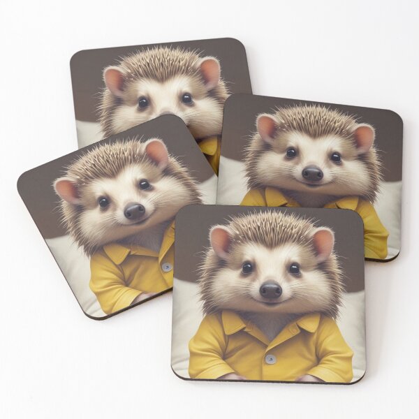 Item preview, Hedgehog in yellow pyjamas designed and sold by GasconyPassion.