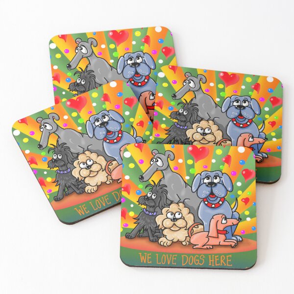 Item preview, We Love Dogs Here designed and sold by COMMICdesigns.