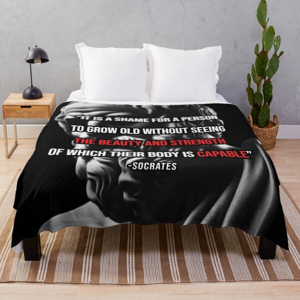Item preview, Motivational Socrates Quote on Beauty and Strength designed and sold by Printend _.