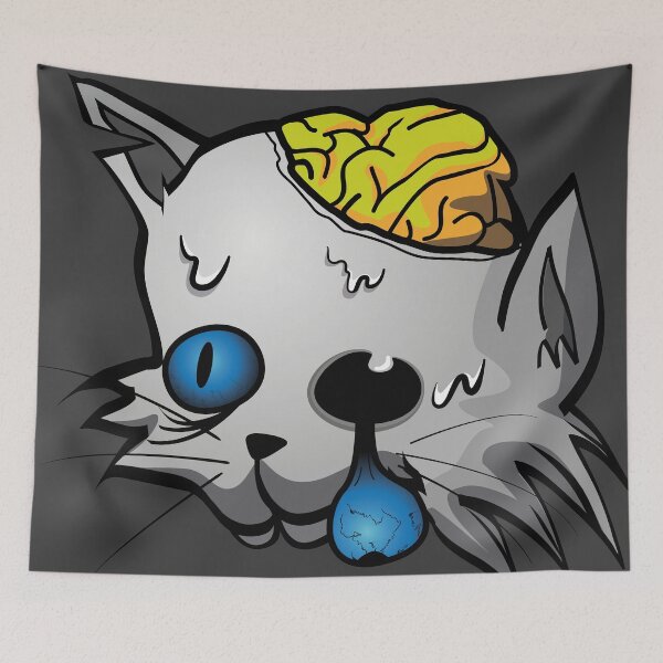Item preview, Zombie Cat designed and sold by criyoj.