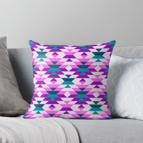 Item preview, Boho Pink Aztec diamonds checker designed and sold by Dana Du.