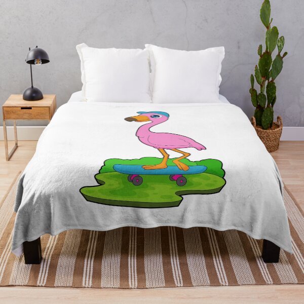 Item preview, Flamingo Skater Skateboard designed and sold by Snabdesign84.