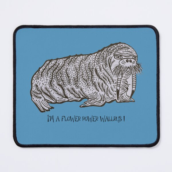 Item preview, Walrus with flowers designed and sold by Jasibia.