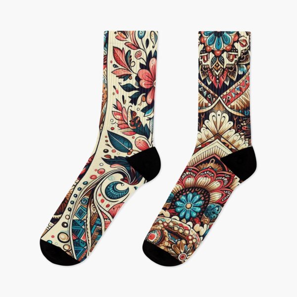 Item preview, Intricate cultural fusion patterns designed and sold by Dominika Farkašová.