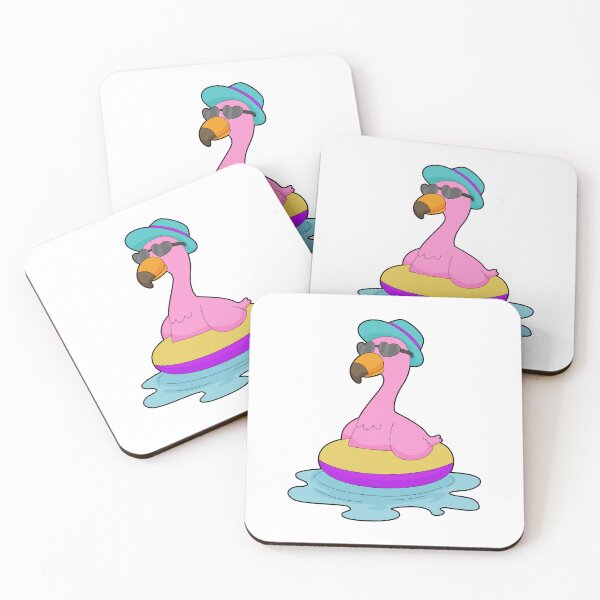 Item preview, Flamingo Swimming Sunglasses designed and sold by Snabdesign84.