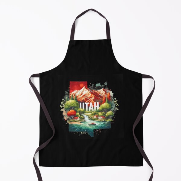Item preview, Utah retro travel map of United States designed and sold by CleanDecor.