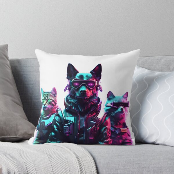 Item preview,  CyberPunk team dog and cat designed and sold by CyberArtShop.