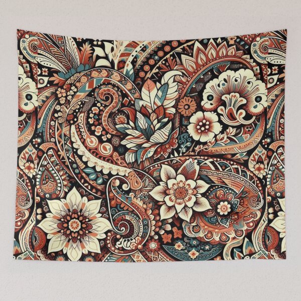 Item preview, japanese cherry blossoms with tribal designs designed and sold by Dominika Farkašová.