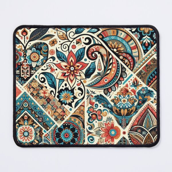 Item preview, african tribal motifs blended with florals designed and sold by Dominika Farkašová.