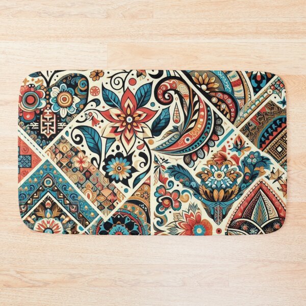 Item preview, african tribal motifs blended with florals designed and sold by Dominika Farkašová.