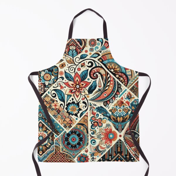 Item preview, african tribal motifs blended with florals designed and sold by Dominika Farkašová.