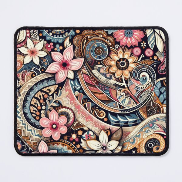 Item preview, indian paisleys with scandinavian folk designed and sold by Dominika Farkašová.