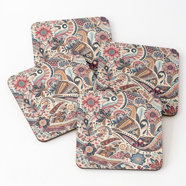 Item preview, vibrant patterns celebrating diversity, traditional motifs from different cultures designed and sold by Dominika Farkašová.