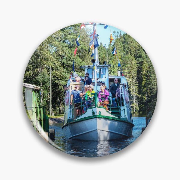 Item preview, The white small canal boat designed and sold by connyM-Sweden.