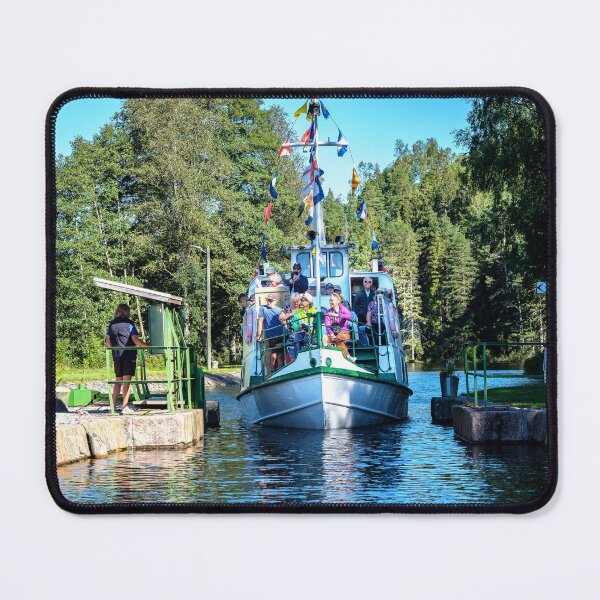 Item preview, The white small canal boat designed and sold by connyM-Sweden.