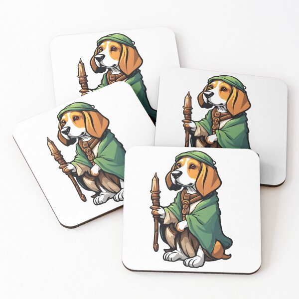 Item preview, Beagle Wizard Character Illustration designed and sold by CrownedCanvas.