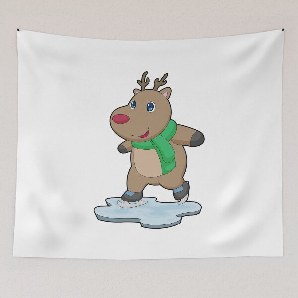 Item preview, Reindeer Ice skating Ice skates designed and sold by Snabdesign84.
