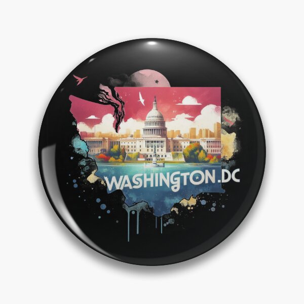 Item preview, Washington.dc retro travel map of United States designed and sold by CleanDecor.