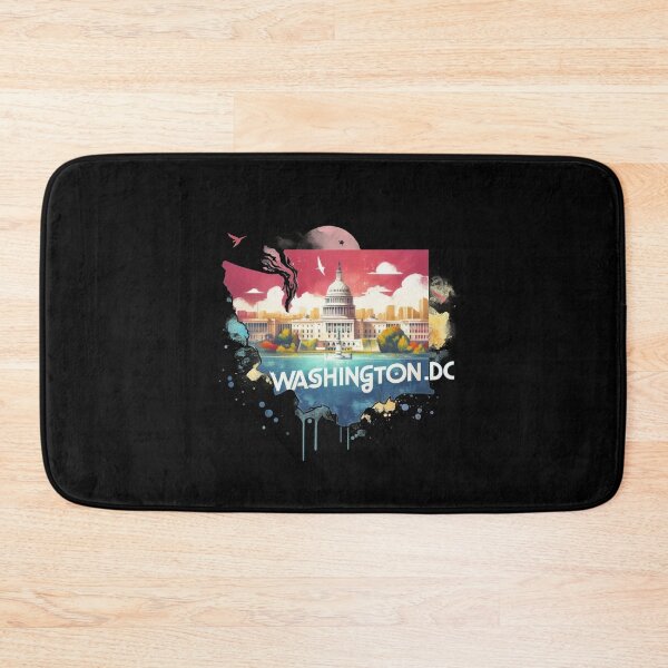 Item preview, Washington.dc retro travel map of United States designed and sold by CleanDecor.