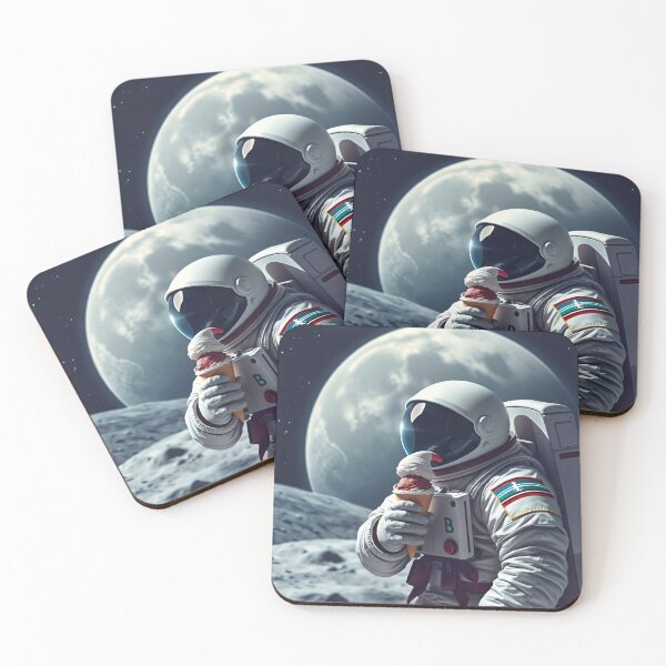 Item preview, Astronaut on the moon designed and sold by Buubuuu.